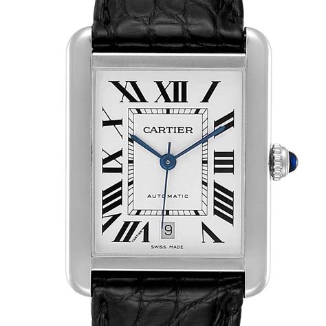 watch cartier mens|stainless steel cartier watch men's.